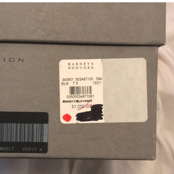 Giuseppe Zanotti Black and white Croc Embossed Wedge Sneaker heels - Picture 5 of 5